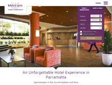 Tablet Screenshot of mercurehotelparramatta.com.au